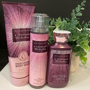 Bath & Body Works “A Thousand Wishes” NEW 3-Pc Set